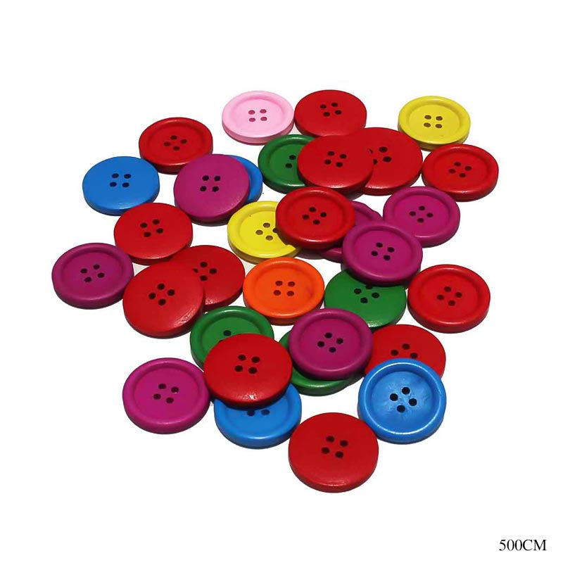 BUTTON COLORED MEDIUM 20MM 500GM (500CM) - GIFT TO LOVE