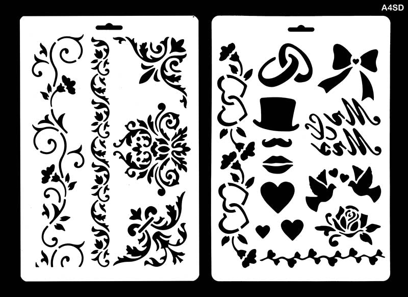 A4 Stencil Design (20 Pcs) (A4Sd)