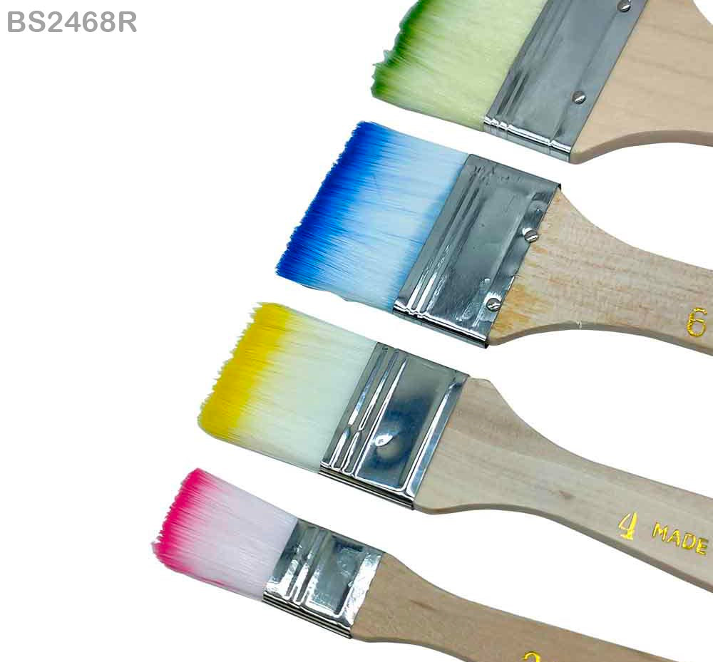 4 Pcs Paint Brush  Rainbow Hair