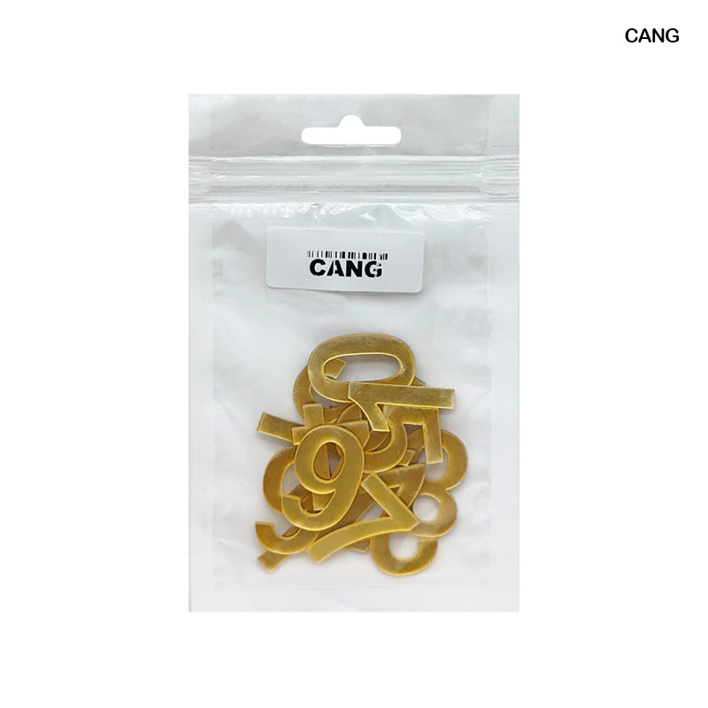 Clock Acrylic Number Gold 1 Inch (Cang)