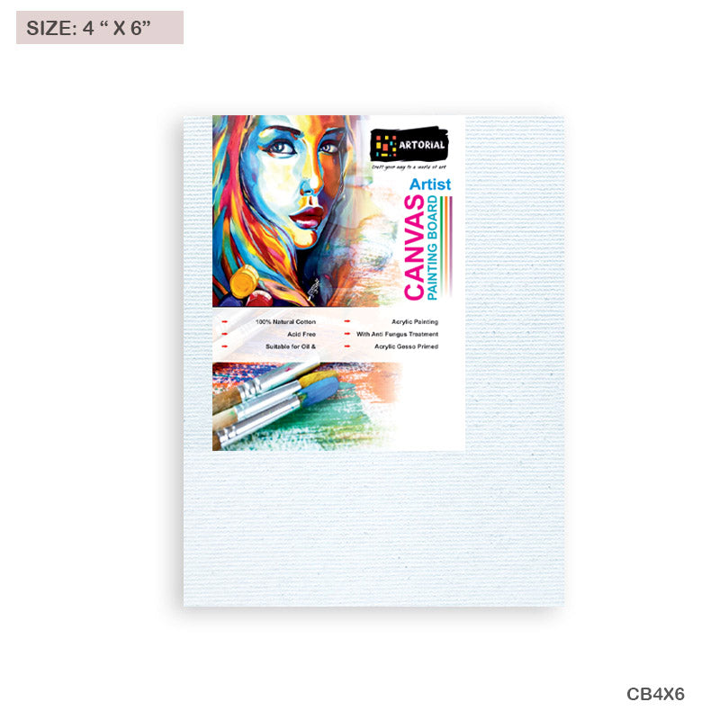 Canvas Board 4 Inchx6 Inch (Cb4X6)-Gift To Love-Art & Craft