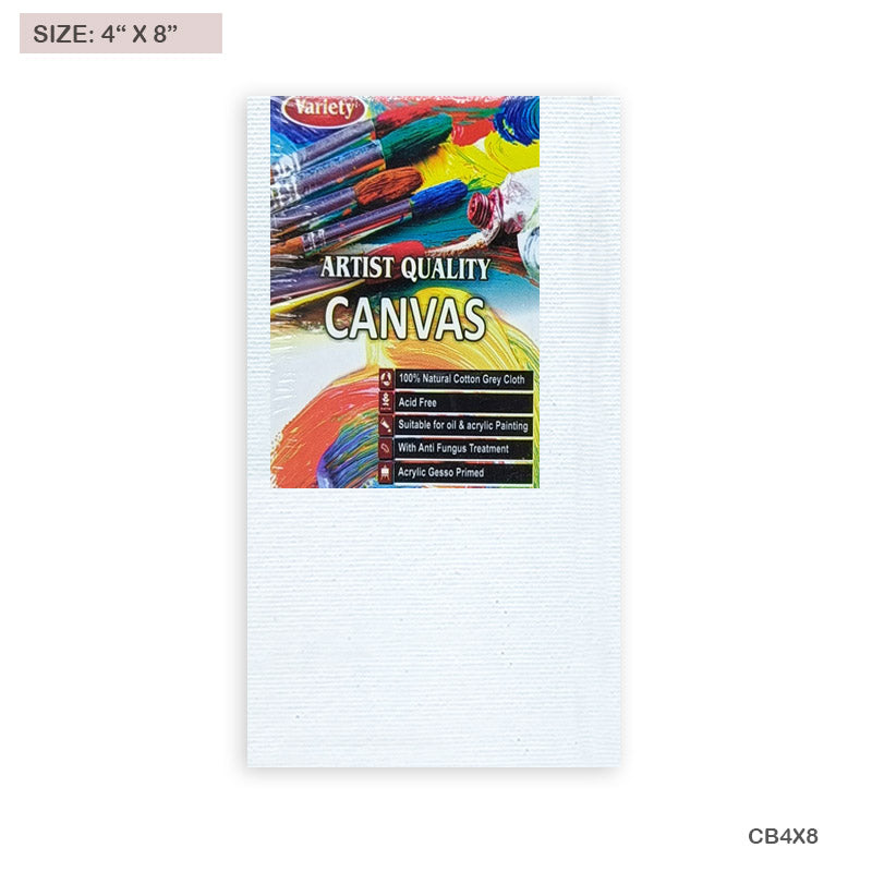 Canvas Board 4 Inchx8 Inch (Cb4X8)-Gift To Love-Art & Craft