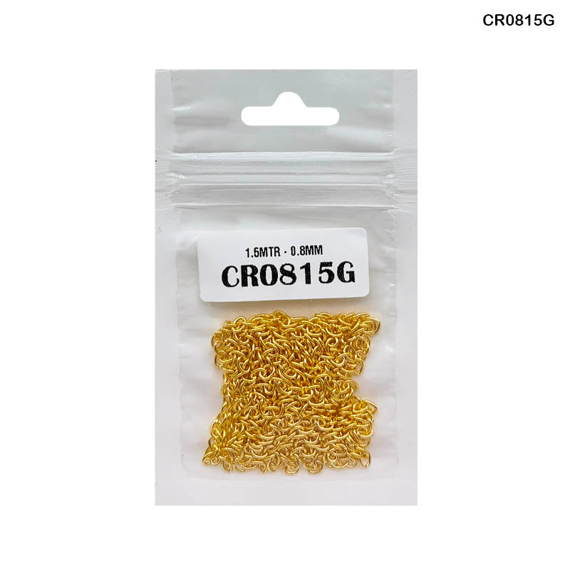 Cr0815G Chain R 1.5Mtr Gold 0.8Mm