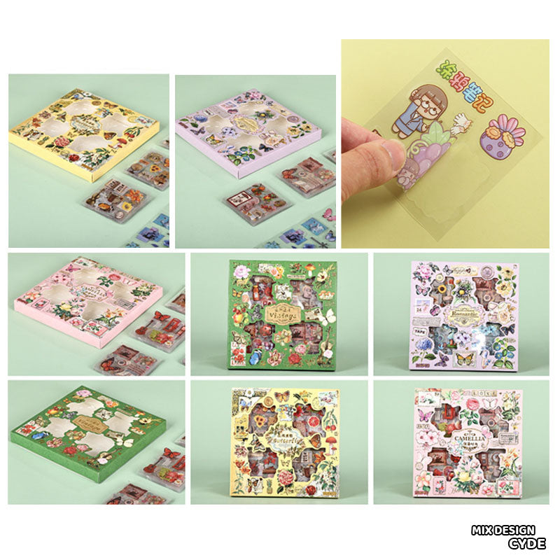 Cyde 100Pc Butterfly Cartoon Print Kids Sticker