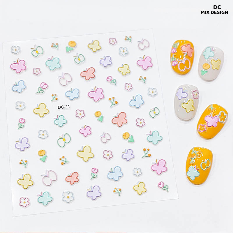 Dc 5D Creative Nail Stickers