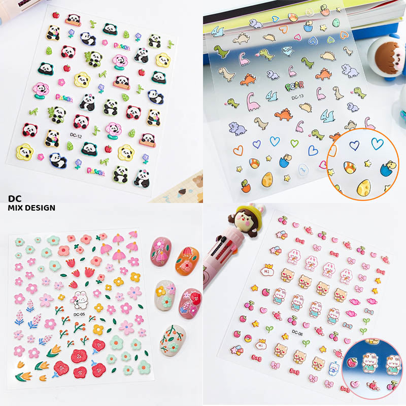 Dc 5D Creative Nail Stickers