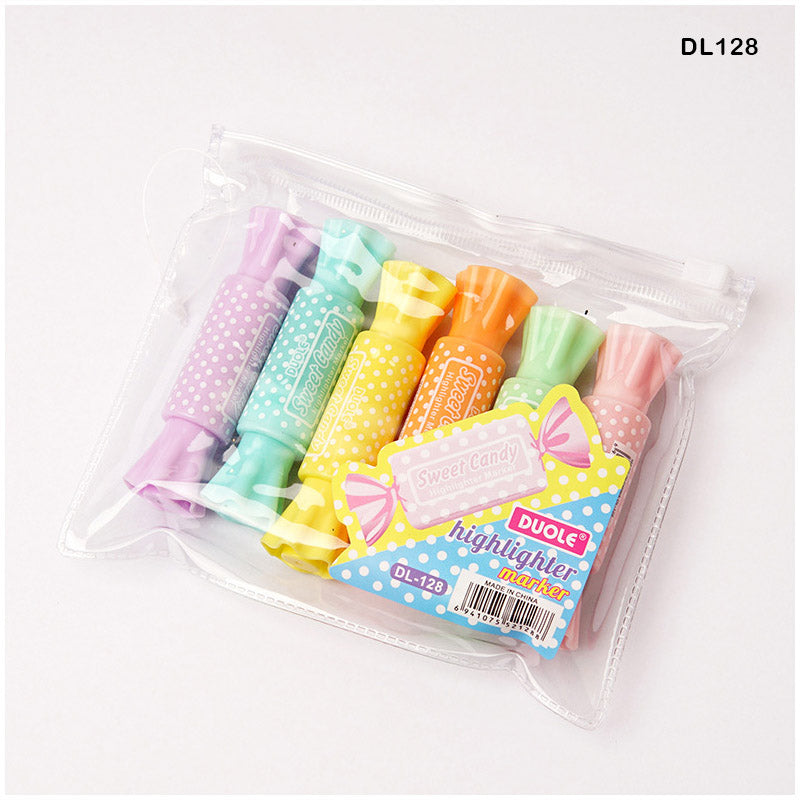 Highlighter 6 Pcs Sweet Candy Shape-Gift To Love-Art & Craft