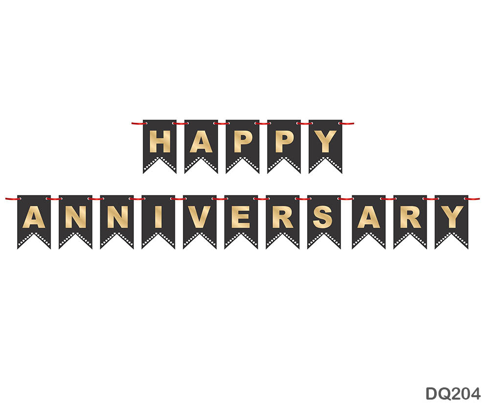 Dq204 Happy Anniversary Banner-Gift To Love-Art & Craft