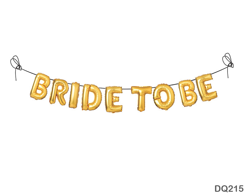 Dq215 Bride To Be Foil Print Baner-Gift To Love-Art & Craft