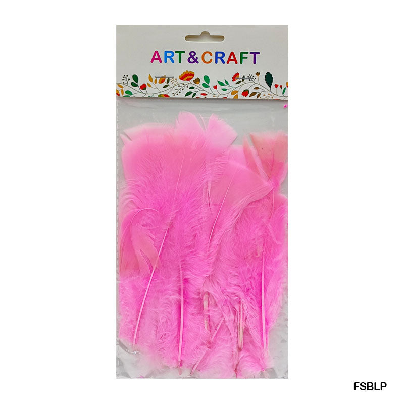 Feather Soft Big Pink 10 Pcs set