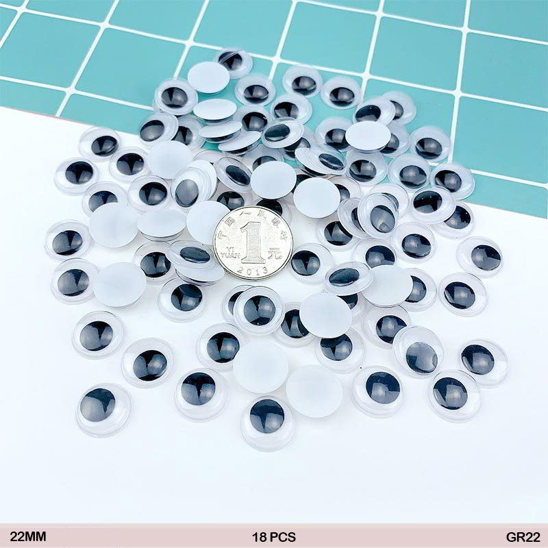 Googly Eye Sp Round 22Mm (18 Pcs) (Gr22)