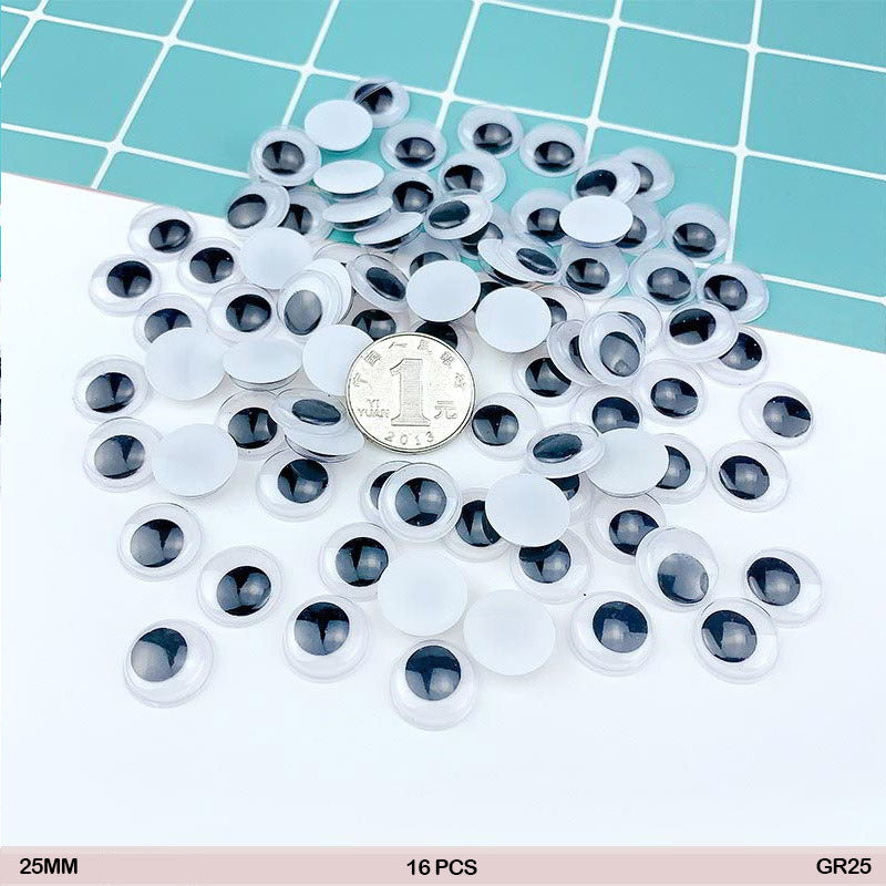 Googly Eye Sp Round 25Mm (16 Pcs) (Gr25)