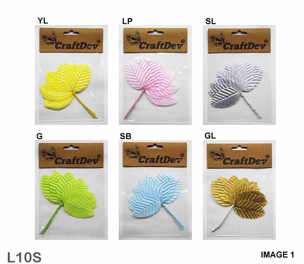 Leaf 10 Pcs Single Colour Small Pkt-Gift To Love-Art & Craft