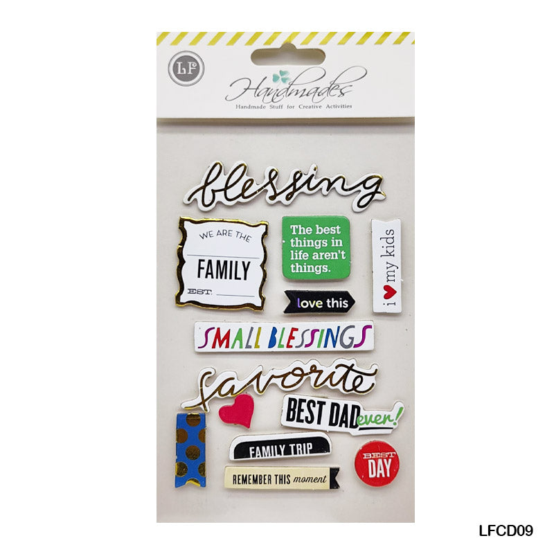 Lfcd09 Scrapbooking 3D Sticker