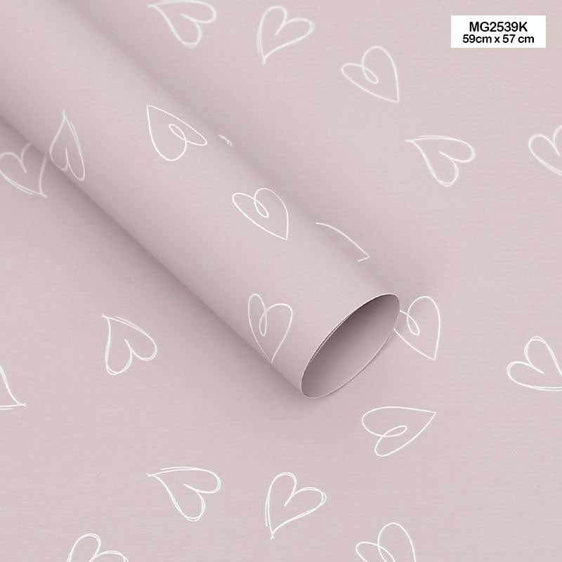 Wrapping Paper Plastic (20 Sheet) Mg2539K-Gift To Love-Art & Craft