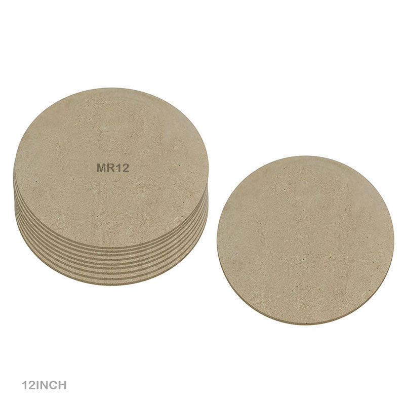 MDF ROUND 12 INCH 10PCS (MR12) - GIFT TO LOVE