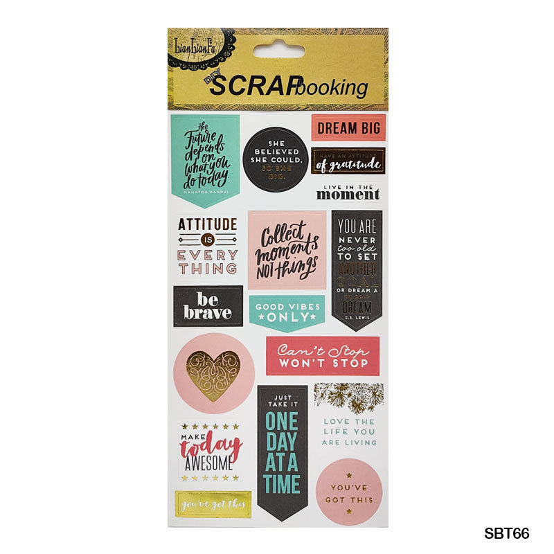 Sbt66 Scrap Book Sticker-Gift To Love-Art & Craft