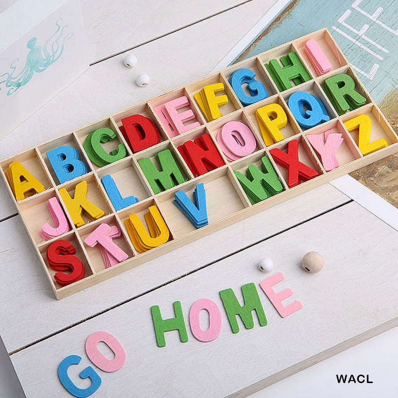 Wooden Alphabet Large Colour (Wacl)-Gift To Love-Art & Craft