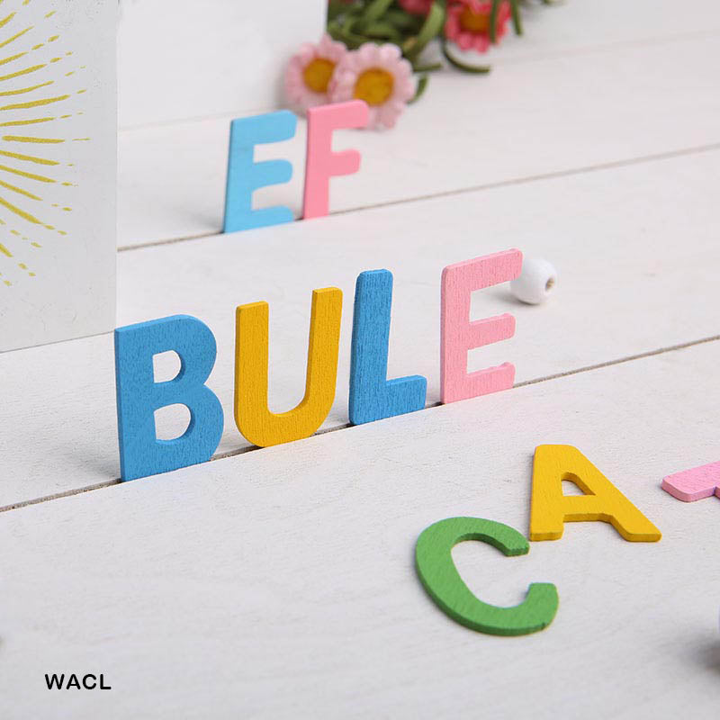 Wooden Alphabet Large Colour (Wacl)