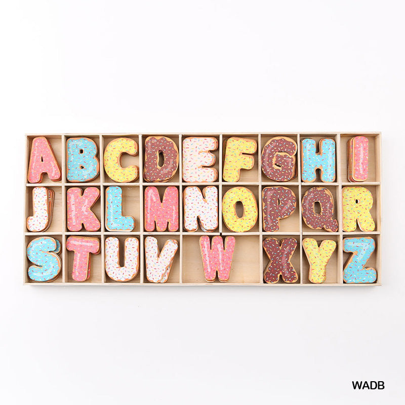 Wooden Alphabet Donut Big Wadb-Gift To Love-Art & Craft