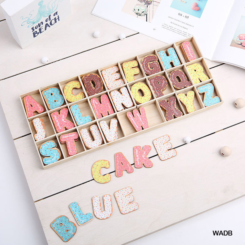 Wooden Alphabet Donut Big Wadb