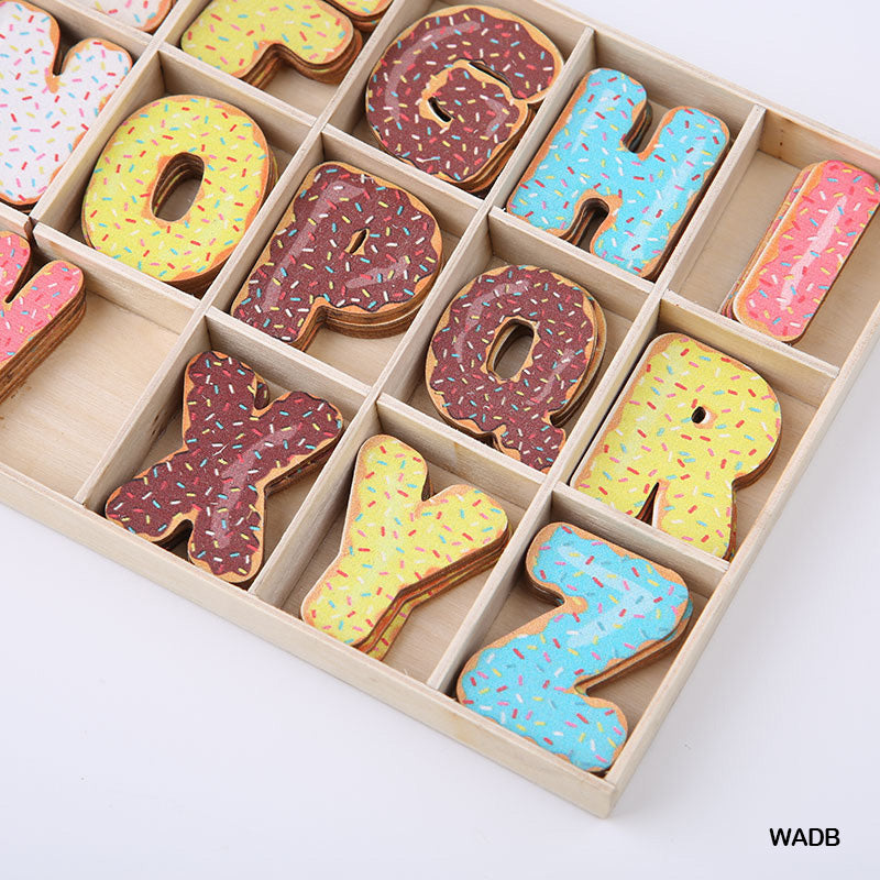 Wooden Alphabet Donut Big Wadb