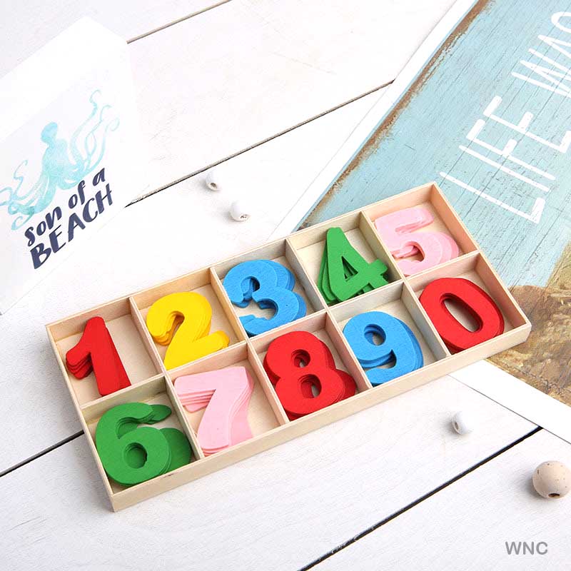 Wooden Number Color Small (Wnc)-Gift To Love-Art & Craft