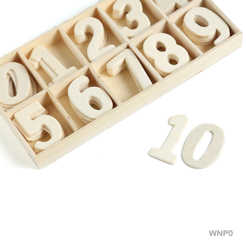 Wooden Number Plain (Wnp0)-Gift To Love-Art & Craft