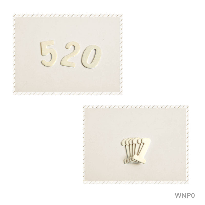 Wooden Number Plain (Wnp0)