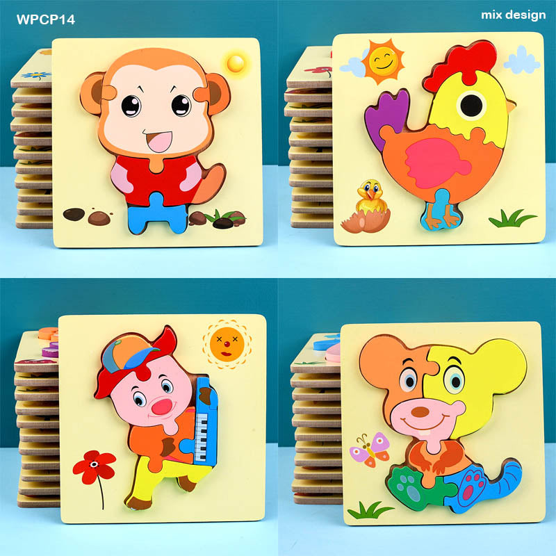 WT 14.5x14.5 PRINTED CARTOON PUZZLE NEW (WPCP14) - GIFT TO LOVE