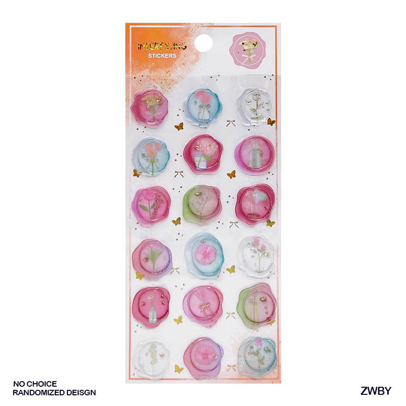 Zwby Wax Stamp Style Craft Sticker-Gift To Love-Art & Craft